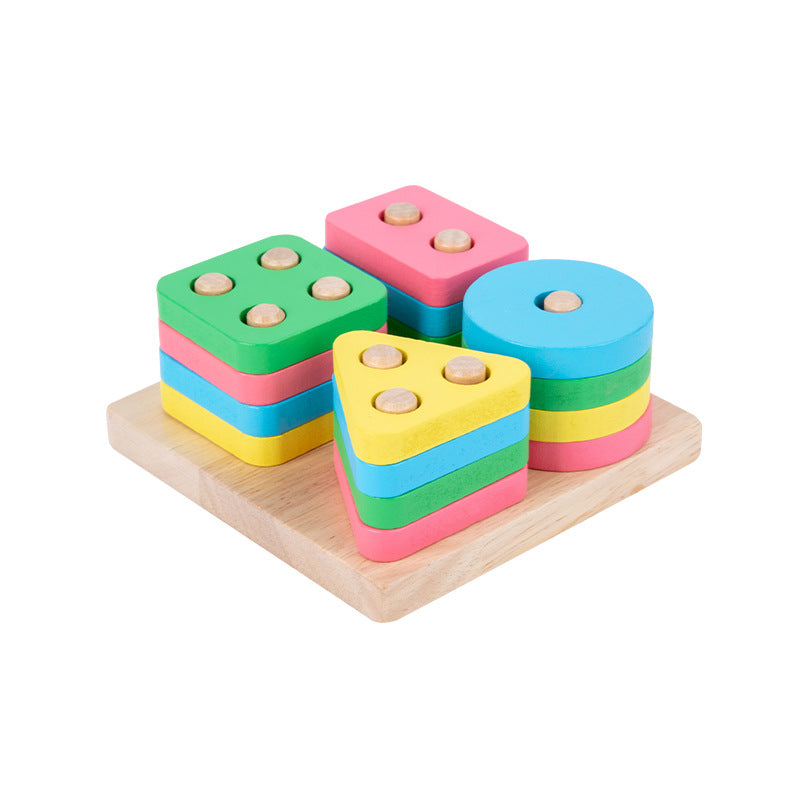 Wholesale Cognitive Children Montessori Early Education Training Color Matching Fun Folding Music Building Blocks